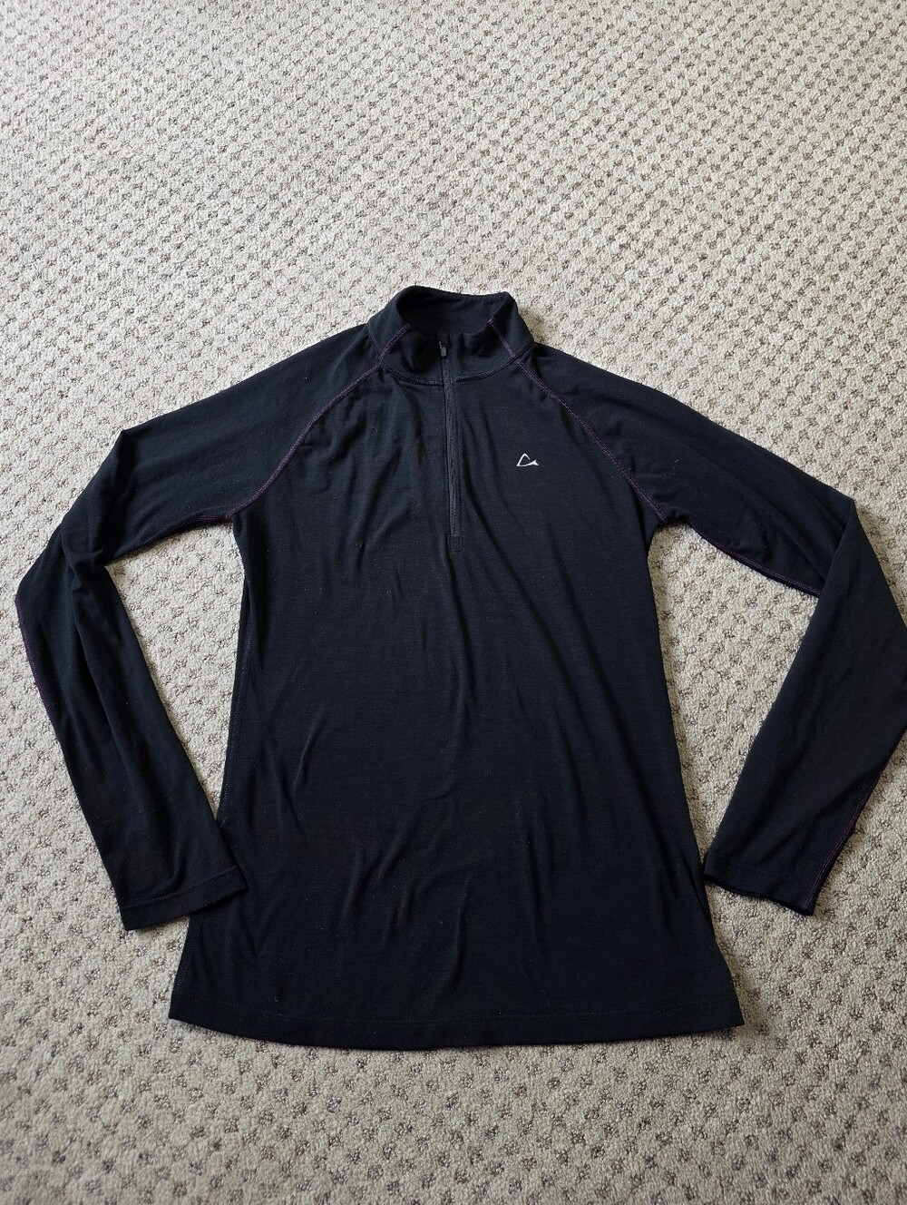 Paradox Black Merino Blend 1/4 Zip Pullover